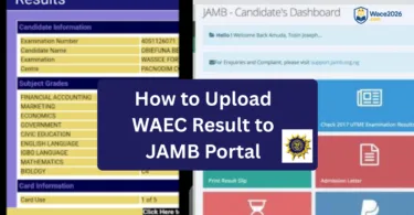 How to Upload WAEC Result to JAMB Portal 2026