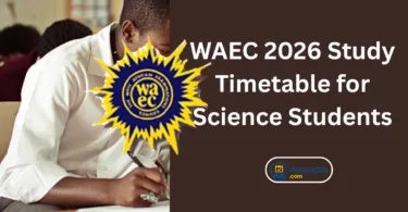 WAEC 2026 Study Timetable for Science Students