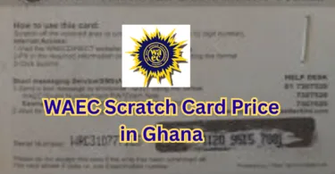 WAEC Scratch Card Price in Ghana